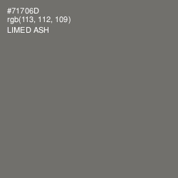 #71706D - Limed Ash Color Image